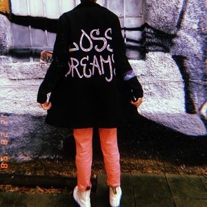 Hand painted coat